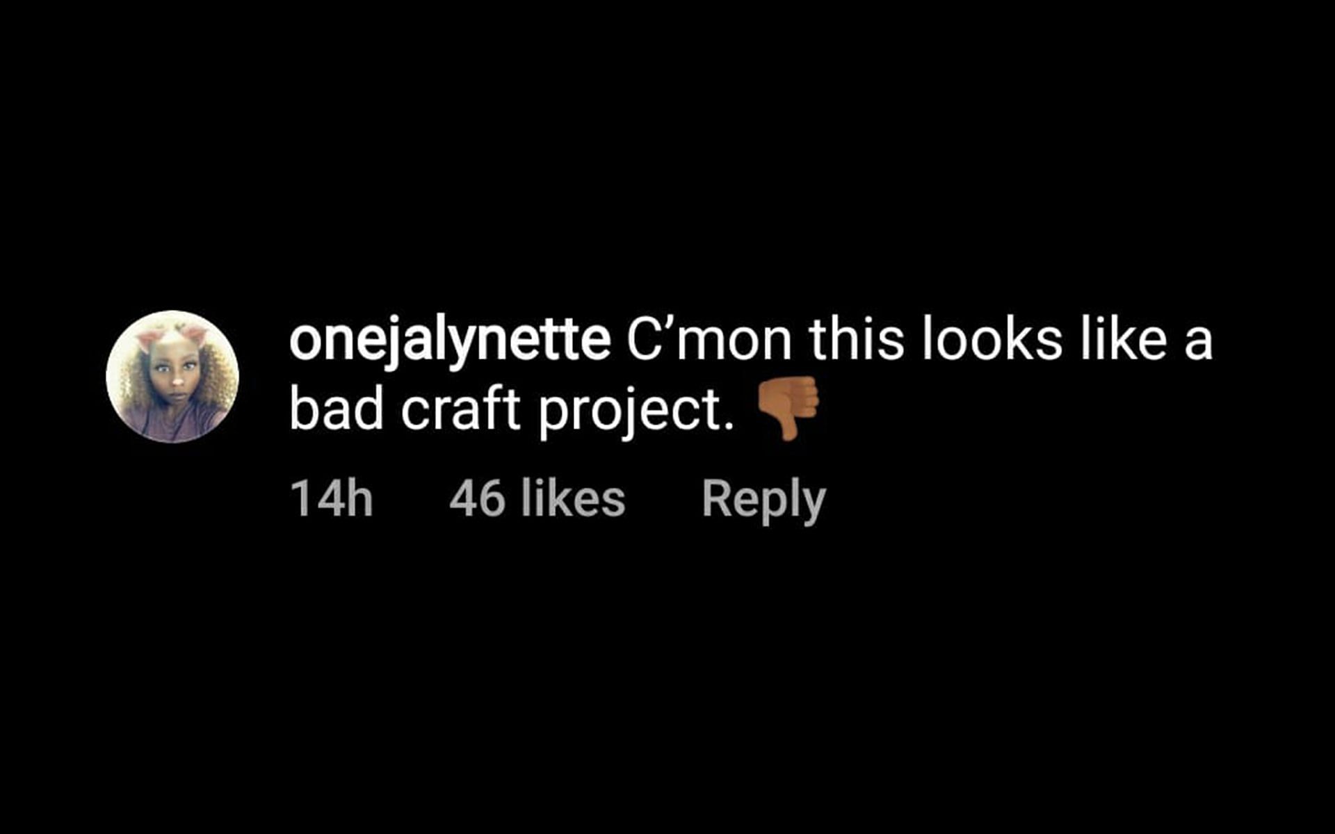 C'mon this looks like a bad craft project commented @onejalynette (Image via Sportskeeda)